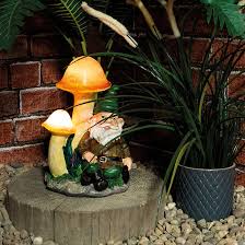 Solar Garden Male Gnome Under Light Up