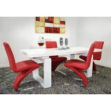 Shop allmodern for modern and contemporary red dining chairs to match your style and budget. A 17 Dining Room Set W C 379 Red Chairs Grako Design Furniture Cart