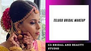 south indian bridal makeup telugu