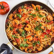 Spicy Shrimp Pasta Easy Delicious Recipes gambar png