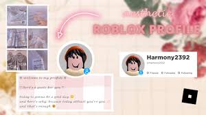 roblox profile aesthetic