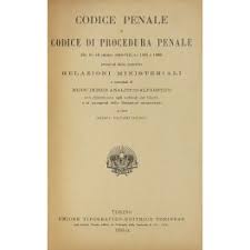 Approvazione del codice di procedura penale. Codice Penale E Codice Di Procedura Penale R D 19 Ottobre 1930 Viii N 1398 E 1399 Preceduti Dalle Relative Relazioni Minist