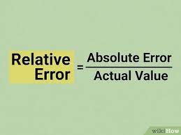 how to calculate relative error 9