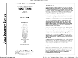 Halle Funk Tank Sheet Music Complete Collection For Jazz Band