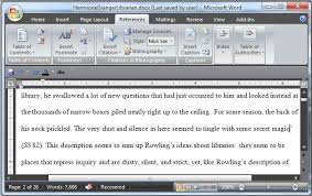 Using Microsoft Word To Create References And