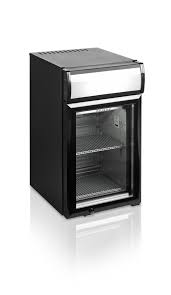 Buy Table Top Fridge Black Glass