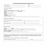 Computer Department Equipment Request Form Business Templates Forms