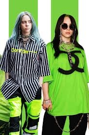 Courtesy of billie eilish / @billieeilish. Week In Fashion Billie Eilish Reigns Supremely Slimy In A Slime Green World Vanity Fair