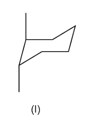 draw two chair conformations for trans