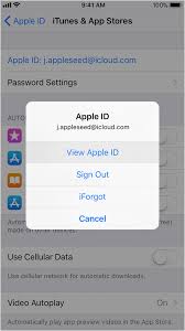 ios11 iphone7 settings apple id itunes app