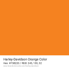 Harley Davidson Brand Color Codes