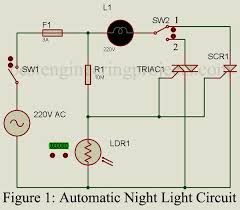 Automatic Night Lamp Circuit Engineering Projects