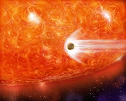 Resultado de imagen de El Sol como Gigante roja cerca de la Tierra
