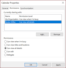 Share An Outlook Calendar With Other People Office Support