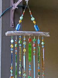 Stained Glass Wind Chime Glass