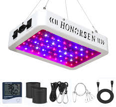 Amazon Com Honorsen 600w Led Grow Light Full Spectrum Double Switch Plant Light For Hydroponic Indoor Plants Veg And Flower 10w Leds 60pcs Garden Outdoor