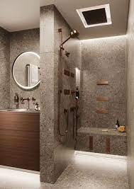 Contoh gambar lantai bilik air dengan gabungan warna mozek yang cantik. 70 Best Bilik Mandi Ideas Bilik Mandi Hiasan Bilik Mandi Bilik Air Moden