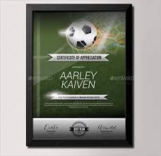 Soccer Certificate Template 18 Psd Ai Indesign Word