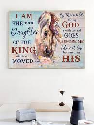 1pc Horse Canvas Wall Art Poster Prints