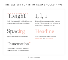 what are the easiest fonts to read