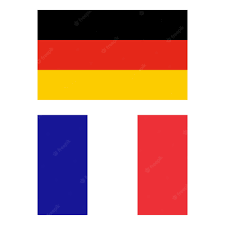 Premium Photo | German and french flag