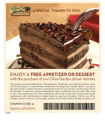 olive garden coupon free appetizer or