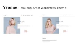 yvonne makeup artist wordpress theme