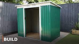 build pent metal shed installation