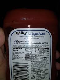 heinz tomato ketchup no added sugar and