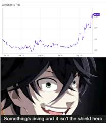 I'm kinda new to this but i was just looking at the statistics for gme and there are currently around 40m shares available to the public. Gme Stonks Go Brrr Animemes