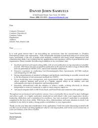 Environmental Biology High Experience Cover Letter Samples Vault Com