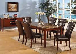 8812 faux marble top dining table 4