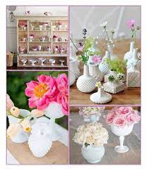Milk Glass Vases And Apothecary Jars