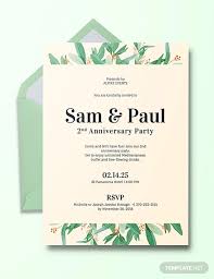 anniversary psd invitation designs in