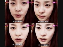 dara park with and without make up