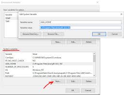 how to set java home in windows 10