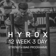 hyrox 12 week strength bias programme