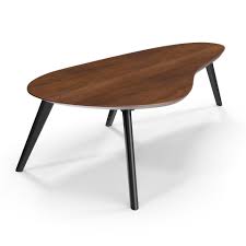 Kidney lazy susans can be mounted after the cabinets have been installed, so they're the perfect storage solution for older homes as well as new constructions. Kidney Shaped Coffee Table Walnut Black