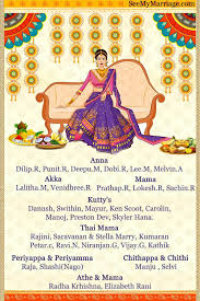 half saree ceremony invitation card