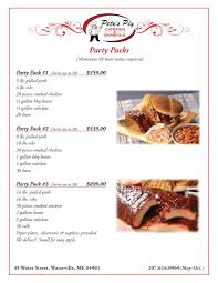 party packs pete s pig catering