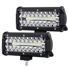Lykas 7 Inch Led Work Light Bars Offroad Driving Lights For
