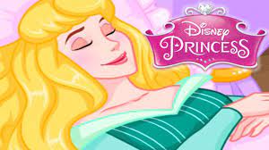 disney princess aurora wake up sleeping
