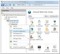 configuring application in iis