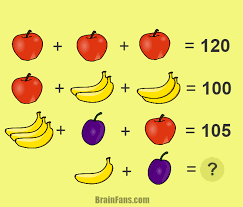 Fruit Brain Teaser Number And Math