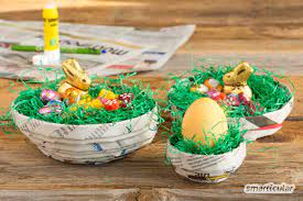 Ostern ist der perfekte anlass, um mit euren kindern zu basteln. Osterkorbchen Basteln Einfache Und Schnelle Upcycling Ideen