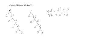 Misalnya, kelipatan 3 adalah 3, 6, 9, 12, 15…. Carilah Fpb Dari 48 Dan 72 Beserta Caranya Youtube