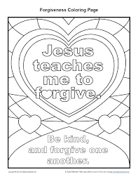 38+ free coloring pages on forgiveness for printing and coloring. Jesus Teaches Me To Forgive Printable Coloring Page