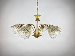 6 Arm Ceiling Lamp With Glass