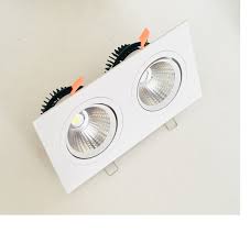 Đèn LED âm trần vuông đôi ASV-DLS2-2x10W Tiết Kiệm Điện