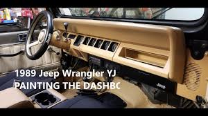 jeep wrangler dashboard painting 1989